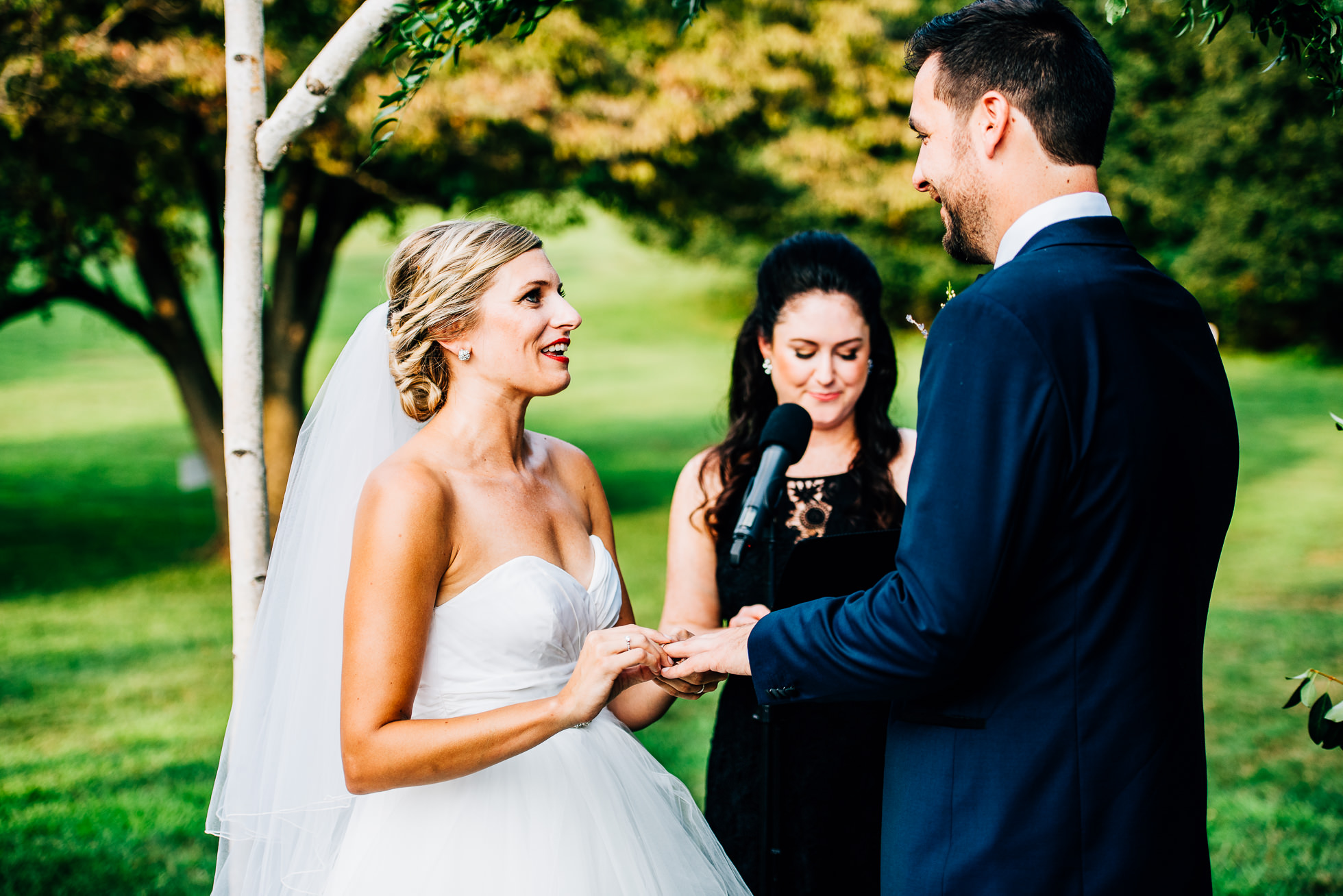 wedding rings exchanged at lyndhurst castle photographed by traverse the tides