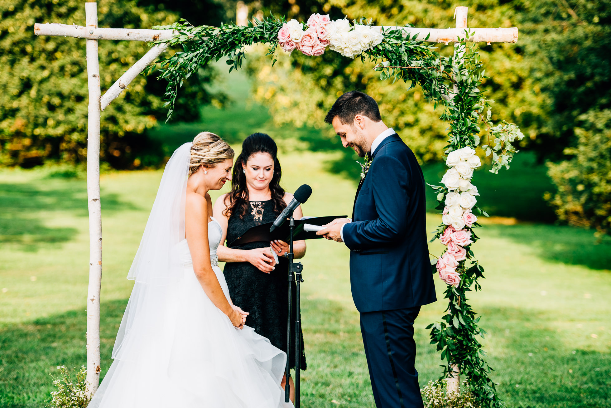 wedding vows at lyndhurst castle photographed by traverse the tides