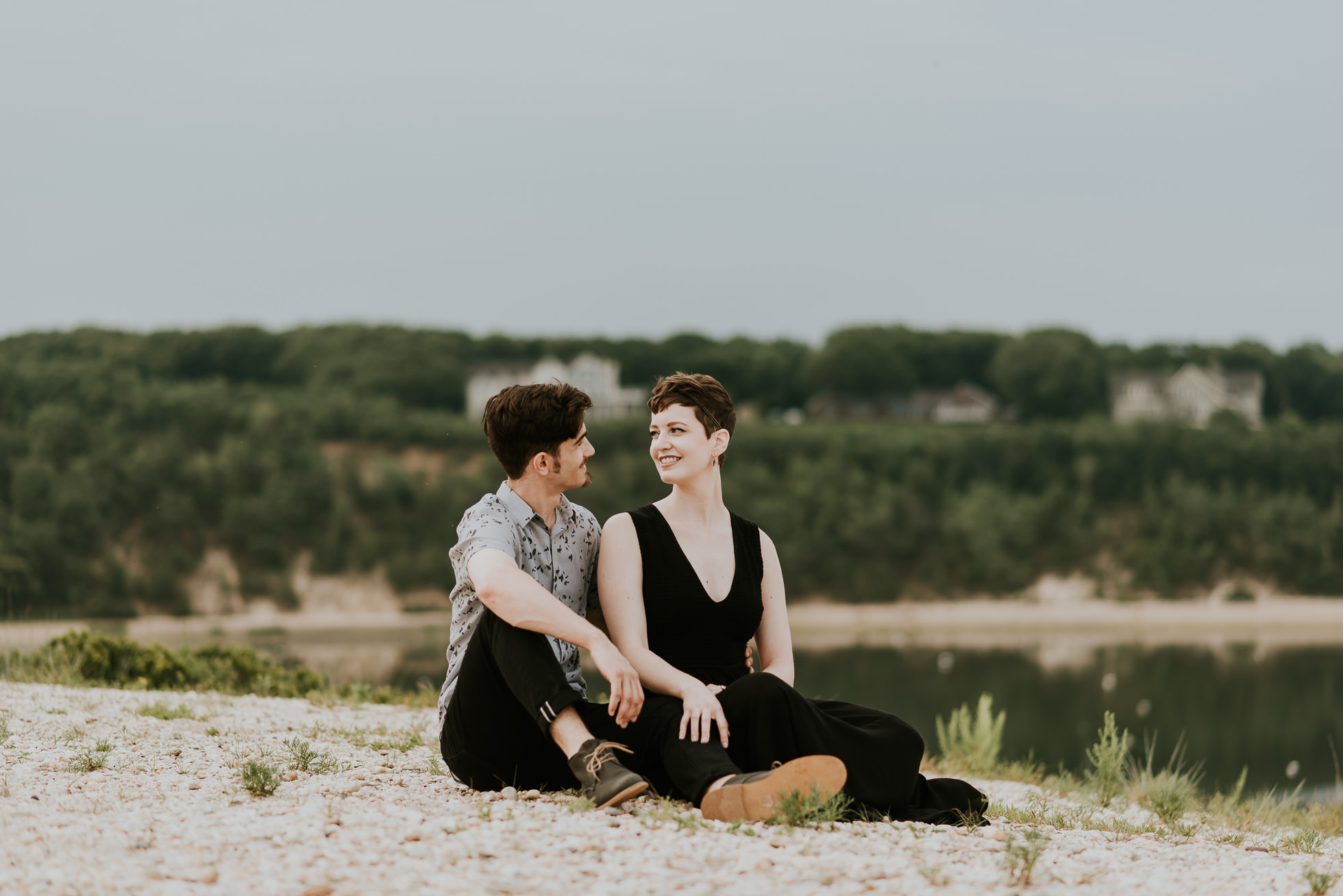 mcallister county park engagement photos photographed by traverse the tides