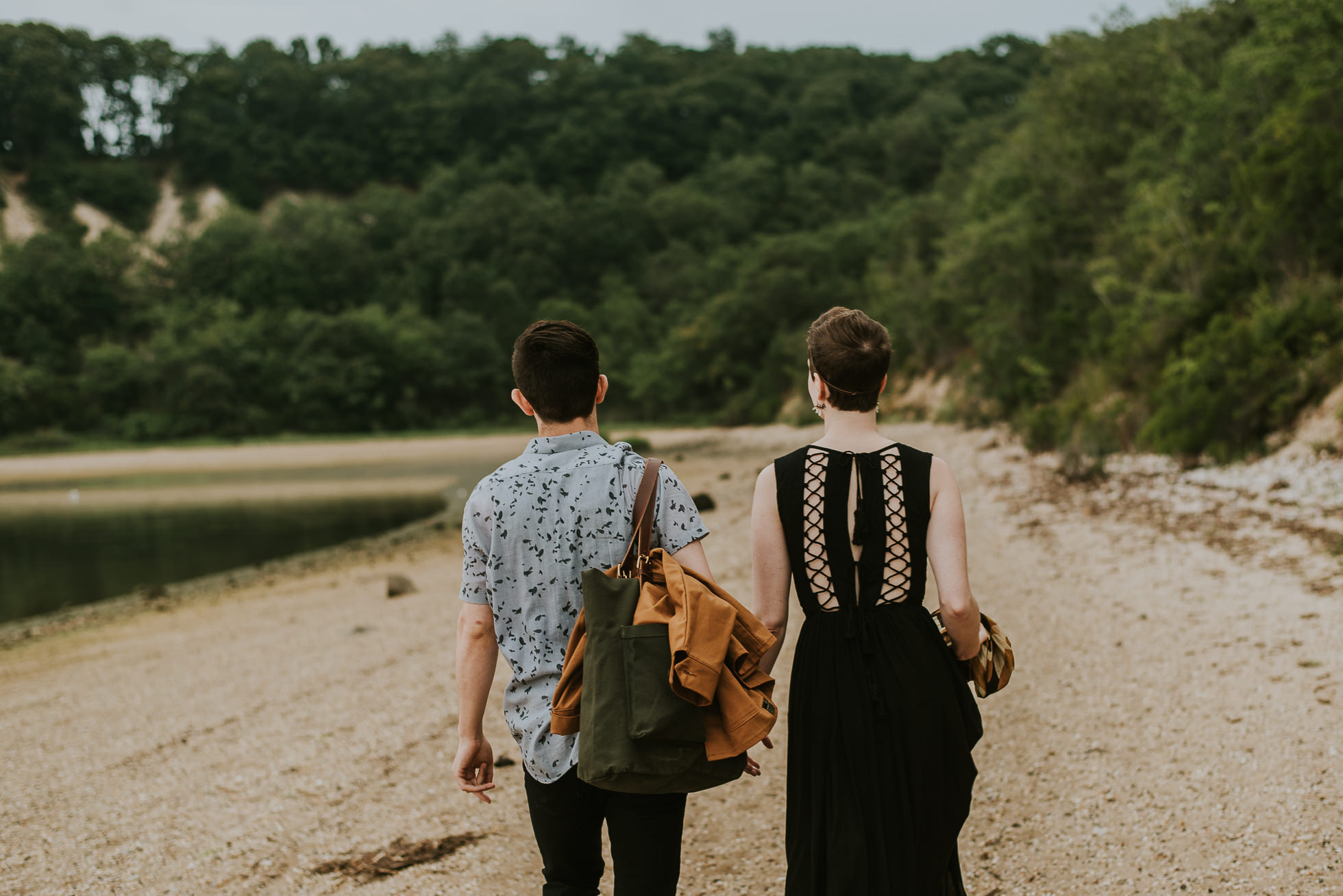 Long Island Engagement session photographed by traverse the tides