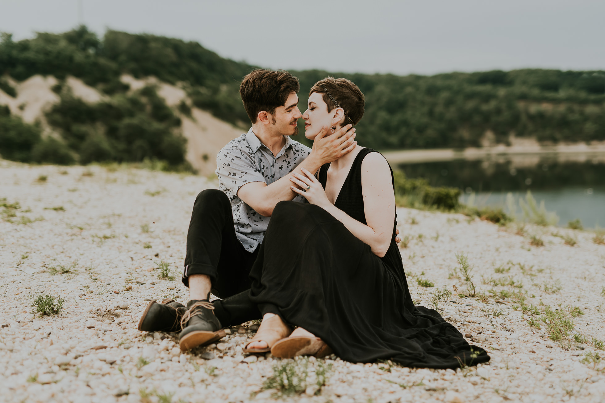 long island beach engagement session photographed by traverse the tides