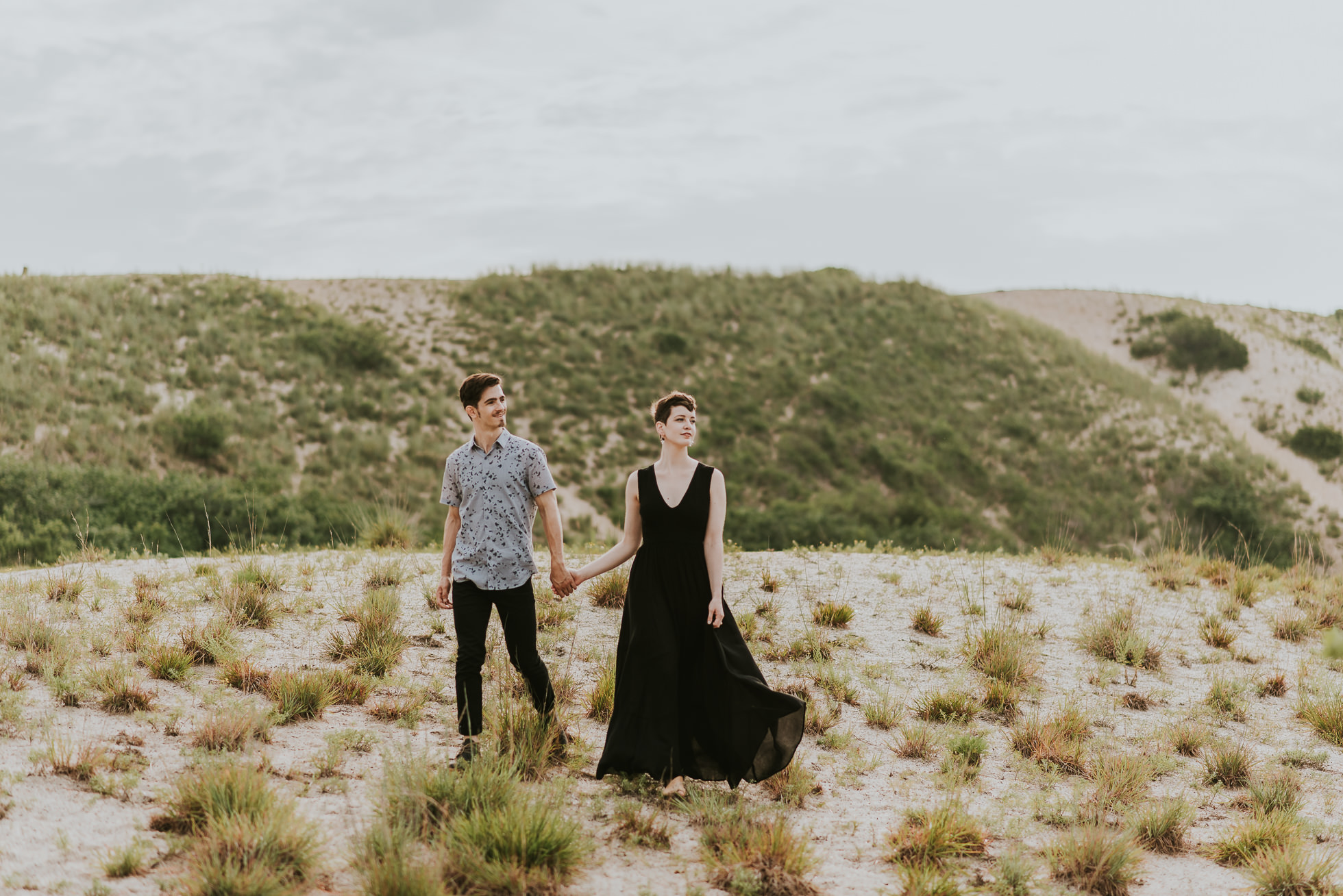 romantic engagement session long island photographed by traverse the tides