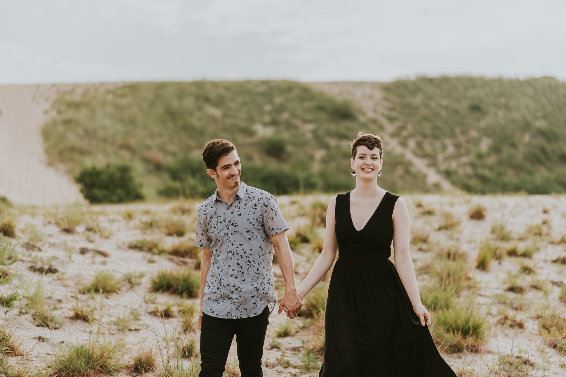 spots on long island engagement session photographed by traverse the tides