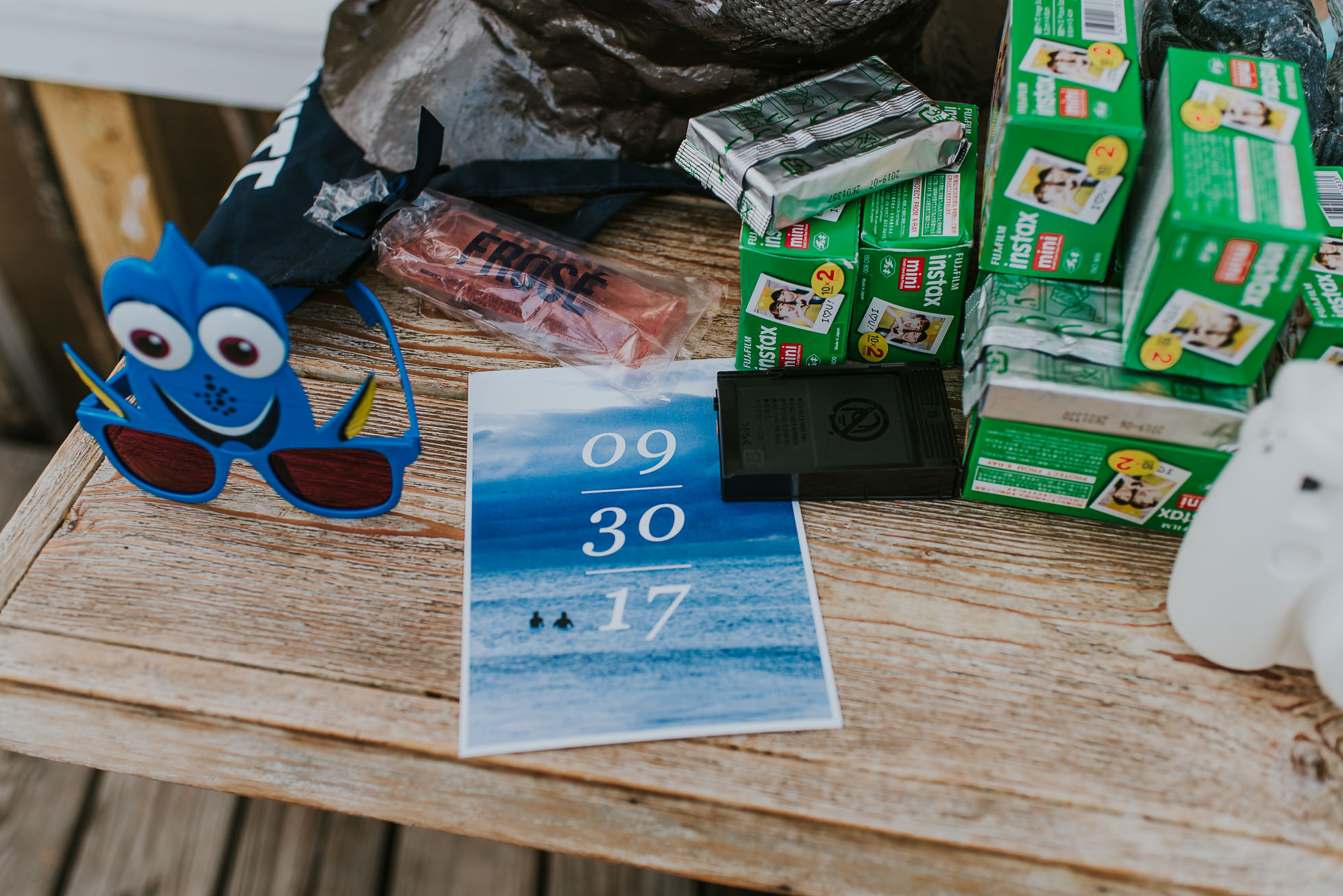 polaroid instant film the surf lodge Montauk wedding photographed by Traverse the Tides