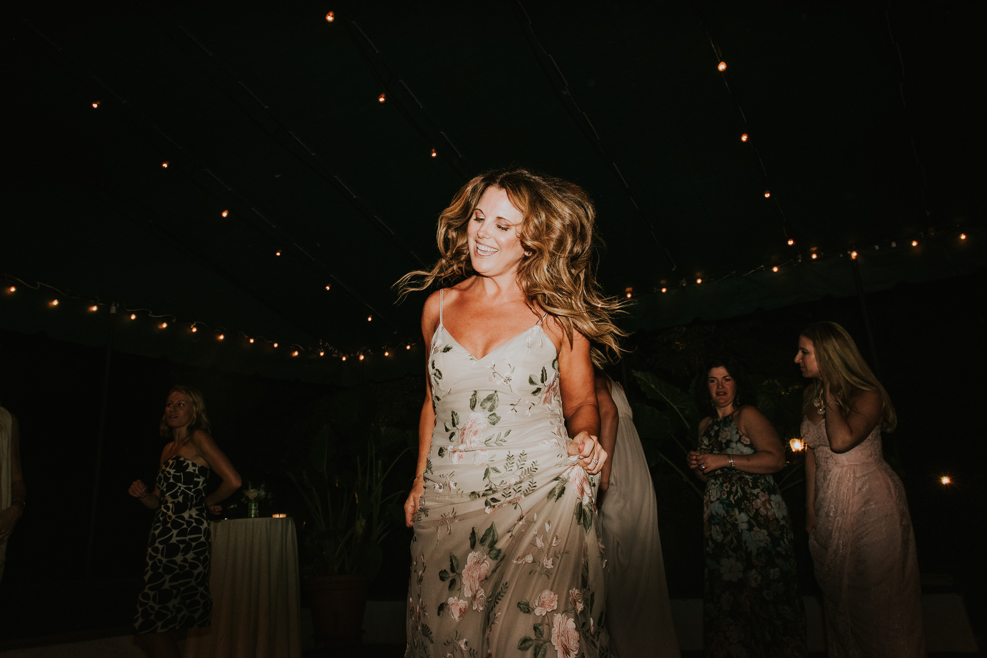 maid of honor dancing long island wedding