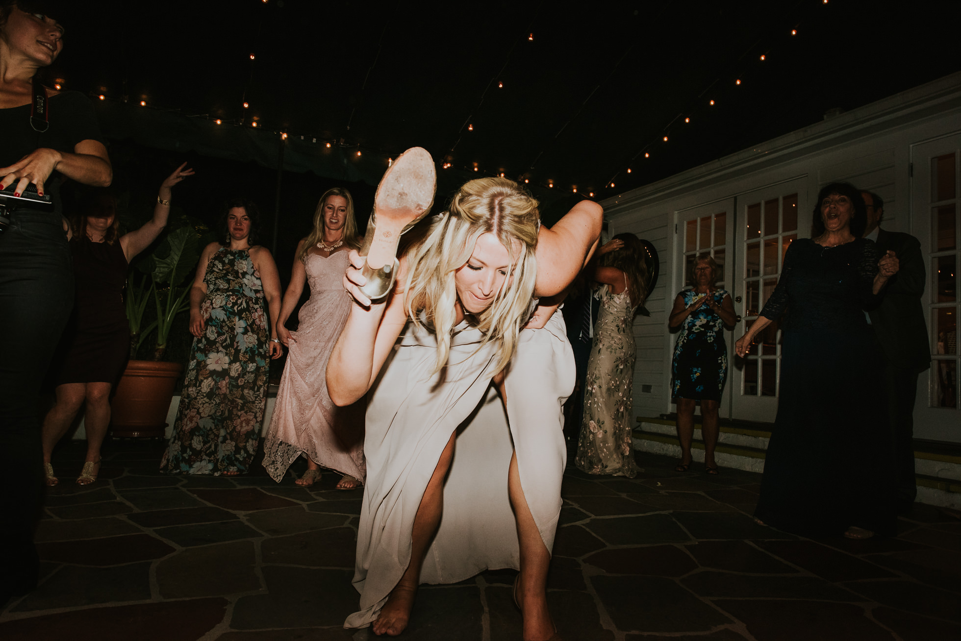 bridesmaid dancing long island wedding