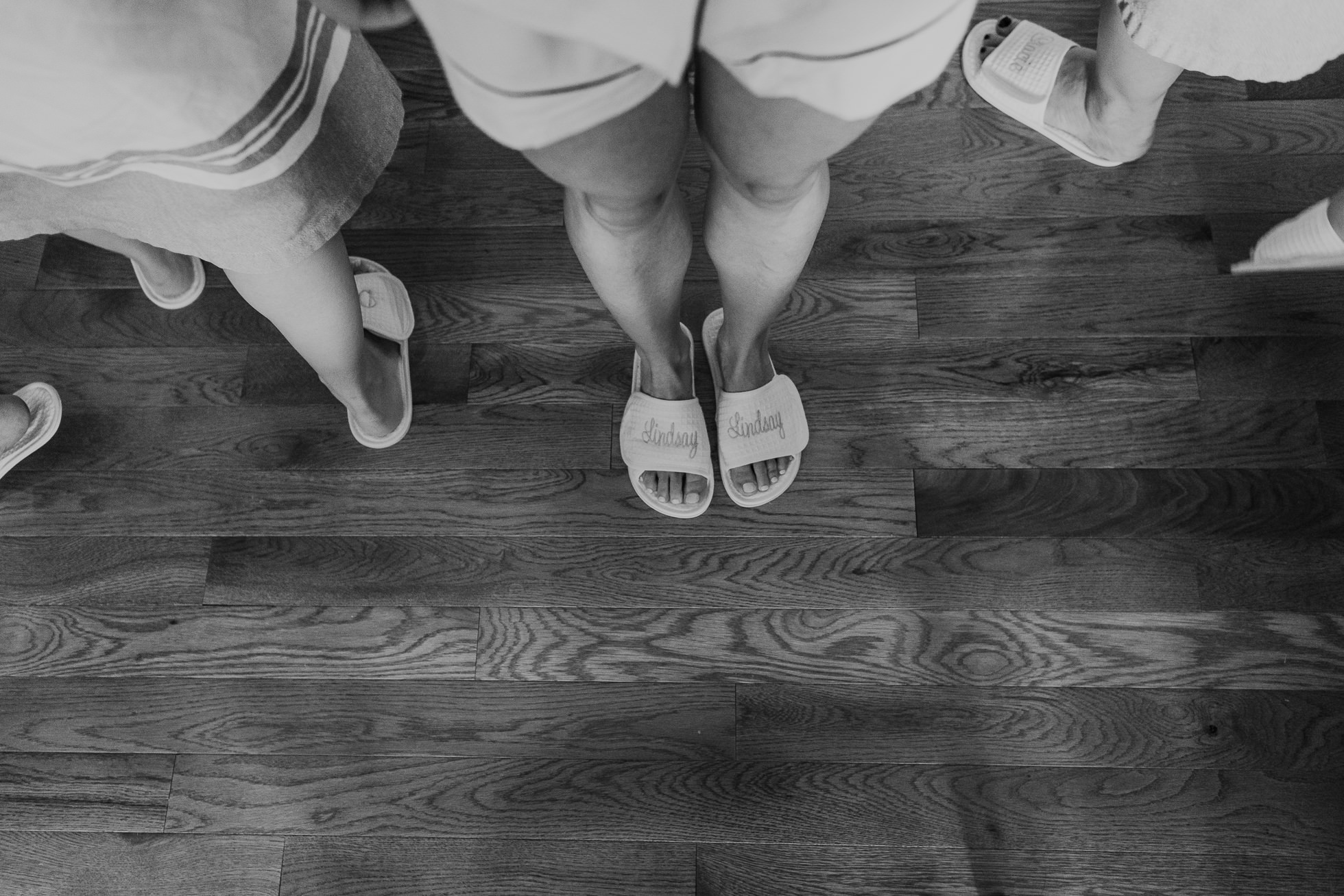 bridal slippers the Hamptons wedding