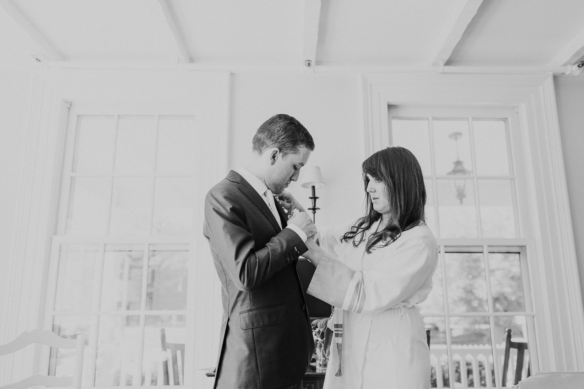 bride earrings the Hamptons wedding