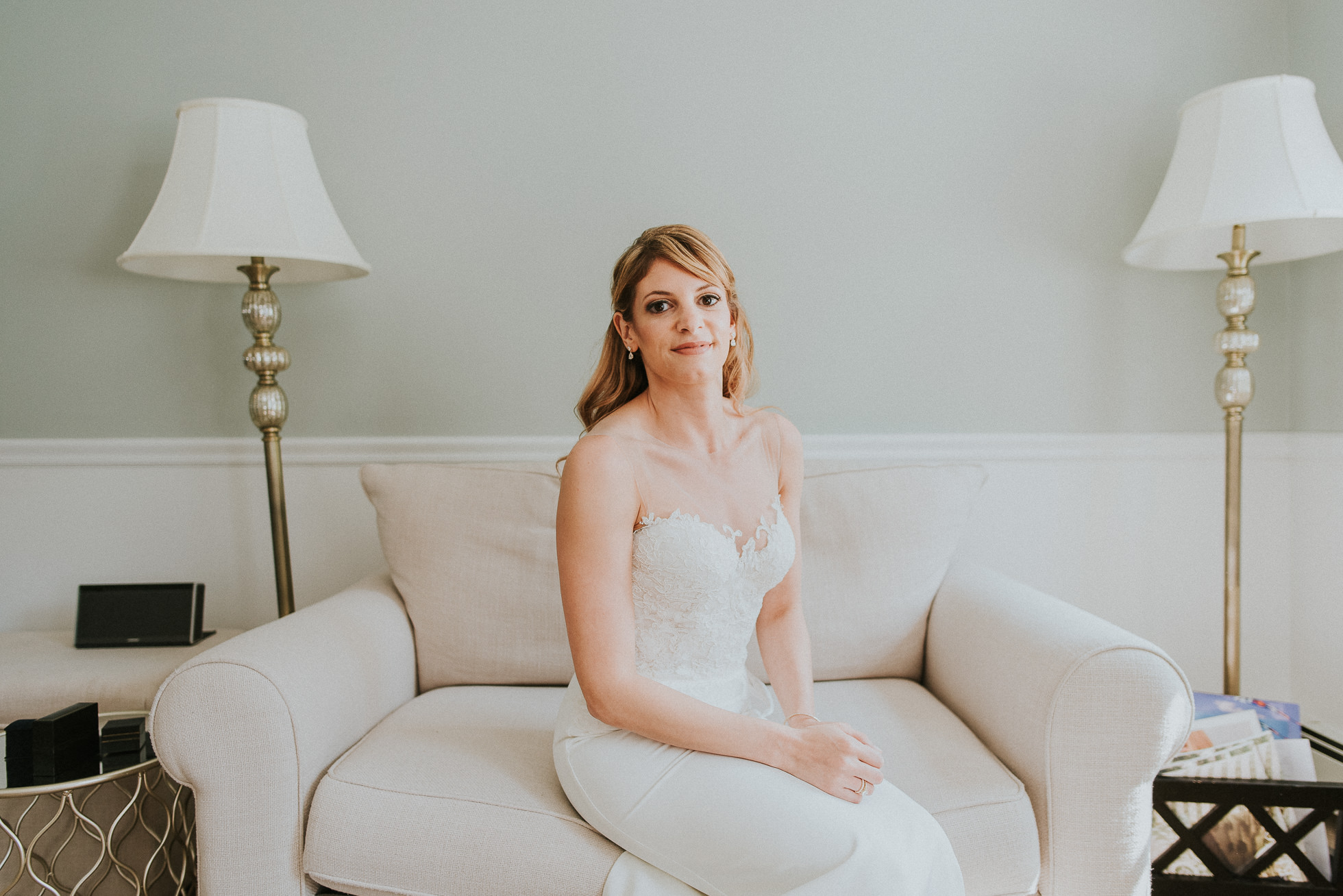 bridal portrait the Hamptons wedding