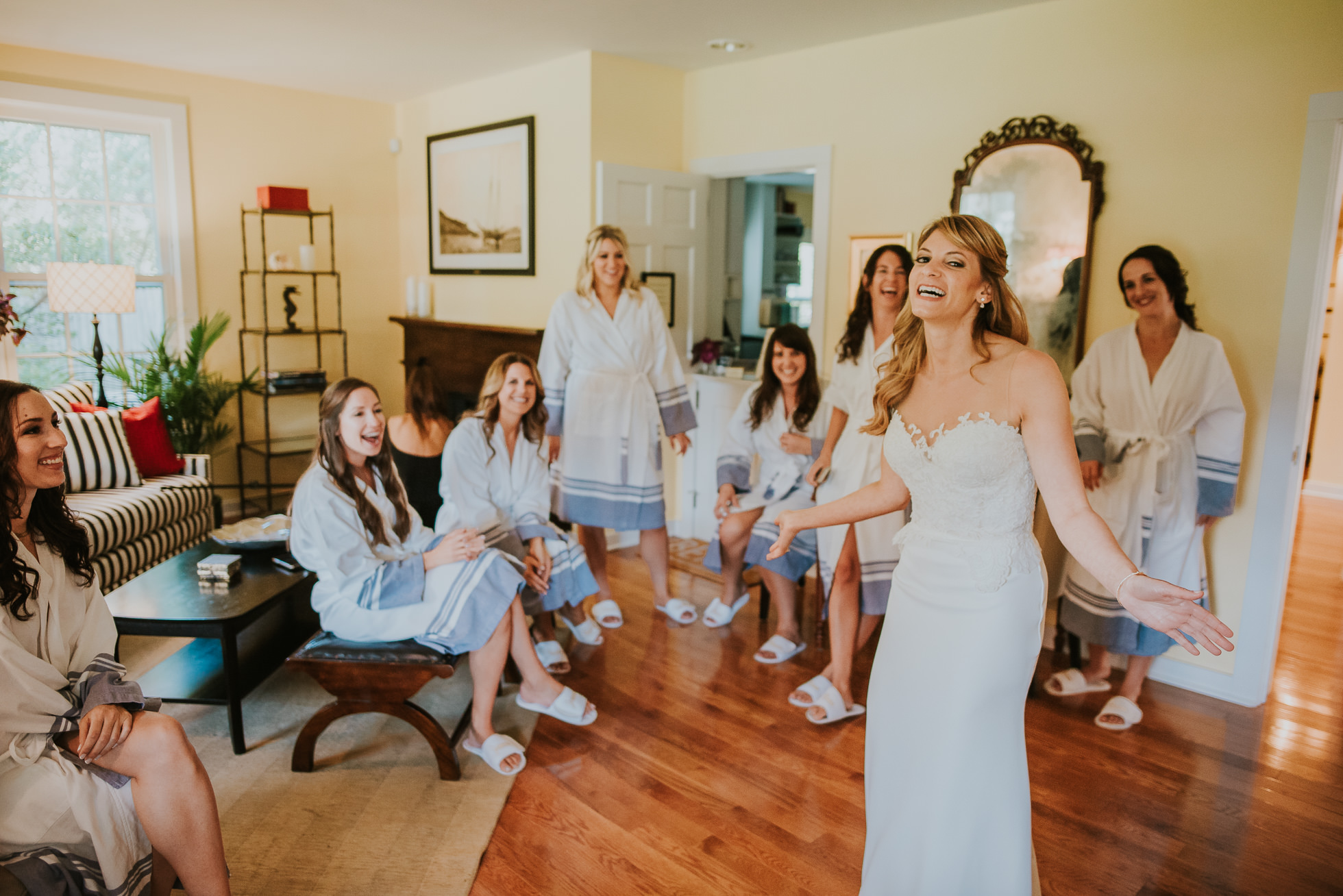 bridal and girls Long Island wedding