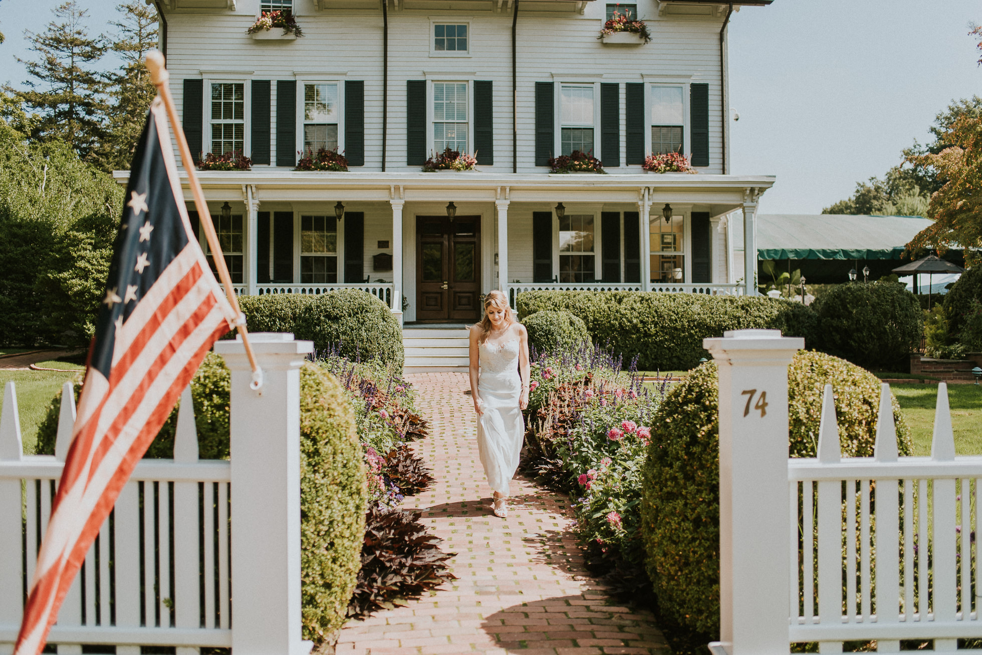 bride at the Hedges Inn wedding venue