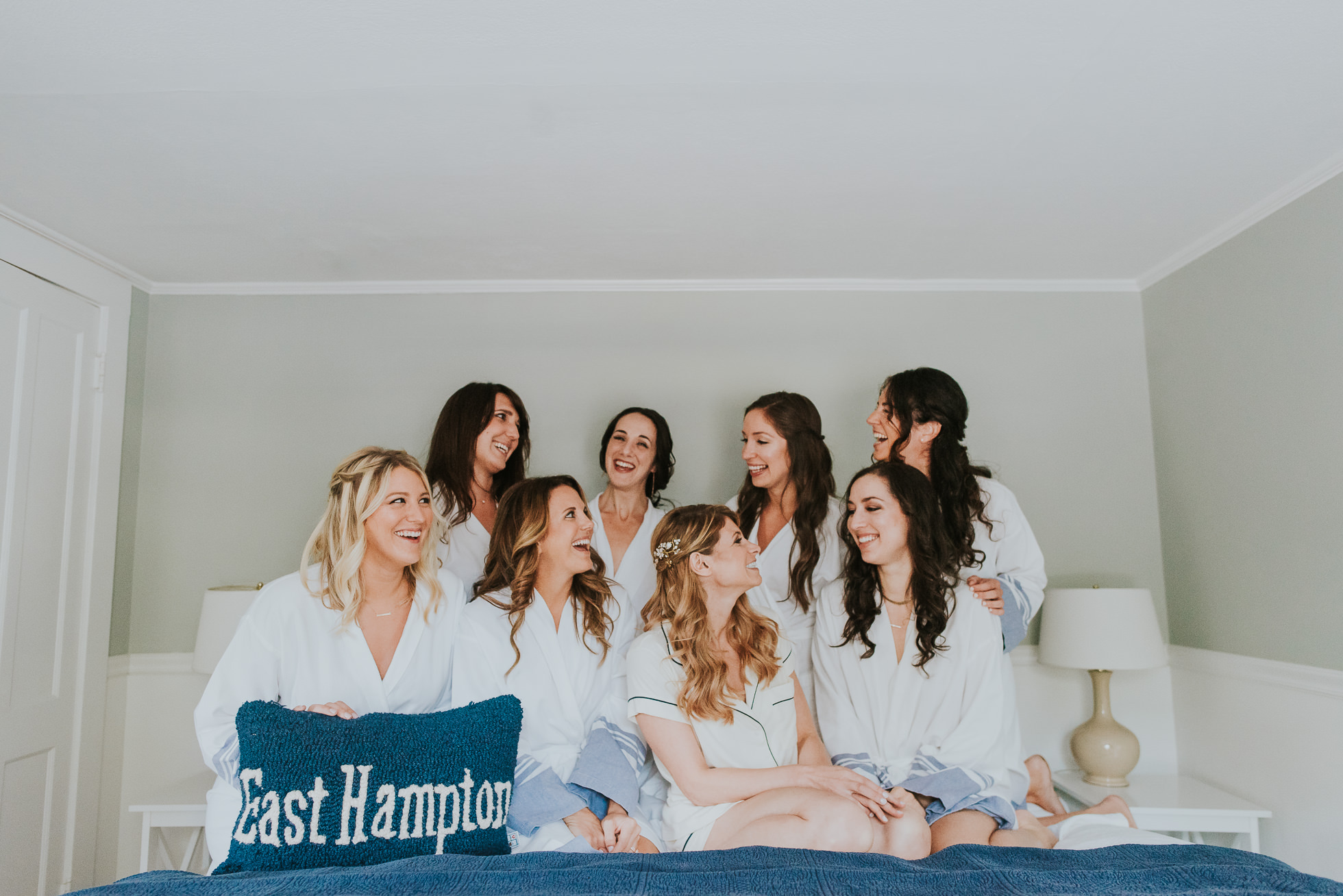 bridal party getting ready The Hamptons