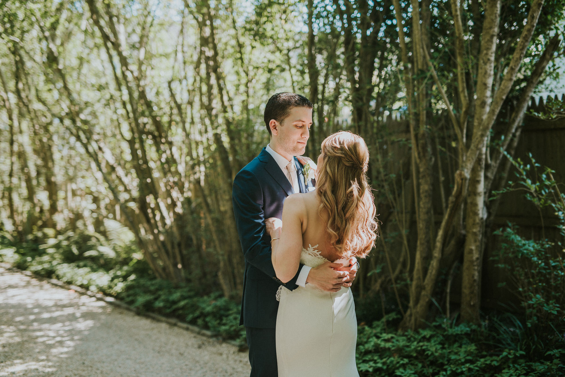 bride and groom portrait Long Island wedding