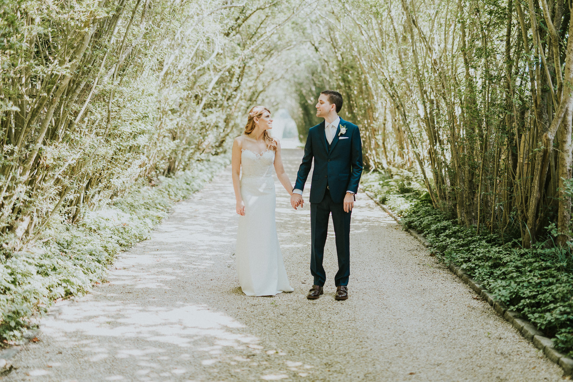 bride and groom portrait the Hamptons wedding