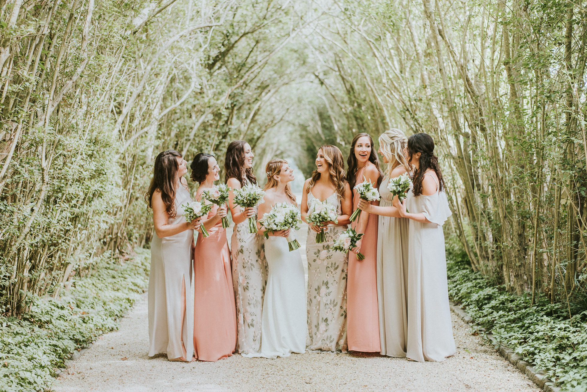 bridal party dress ideas the hamptons wedding