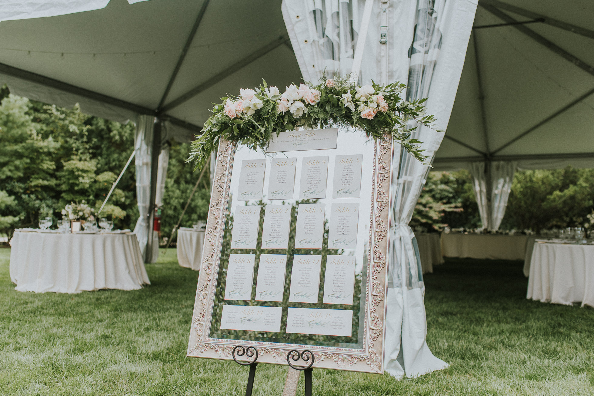 wedding seating charts Long Island