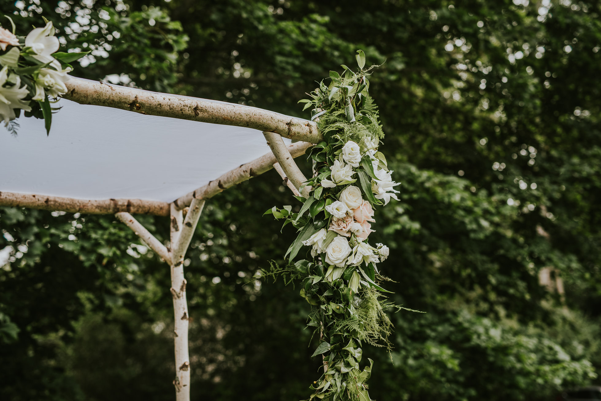 rustic wedding arch flowers the hamptons