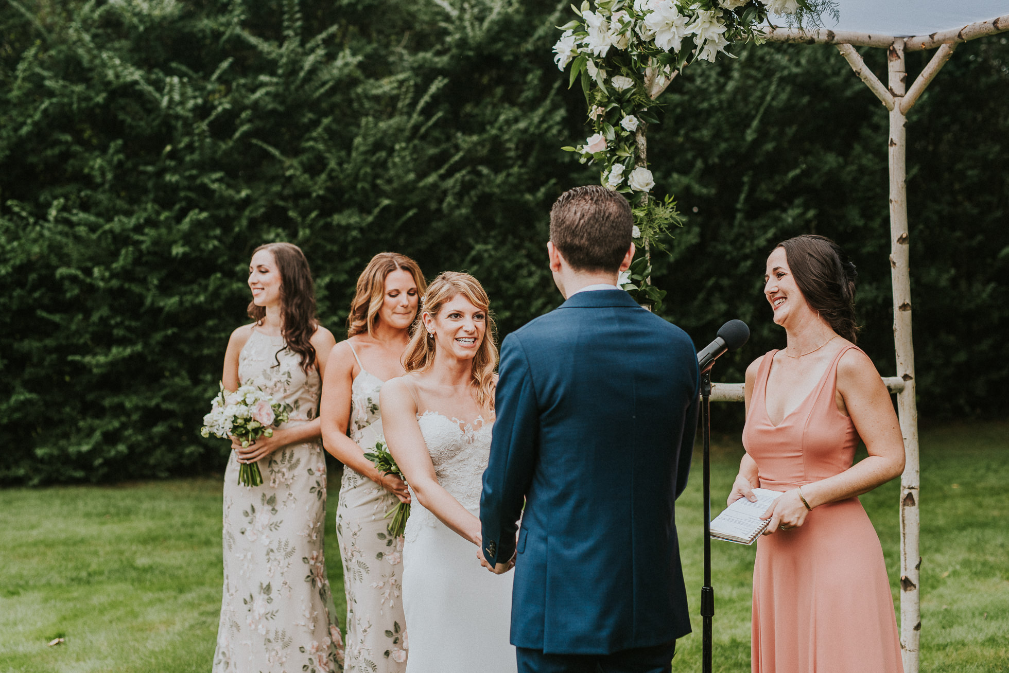 Long Island rustic wedding ceremony