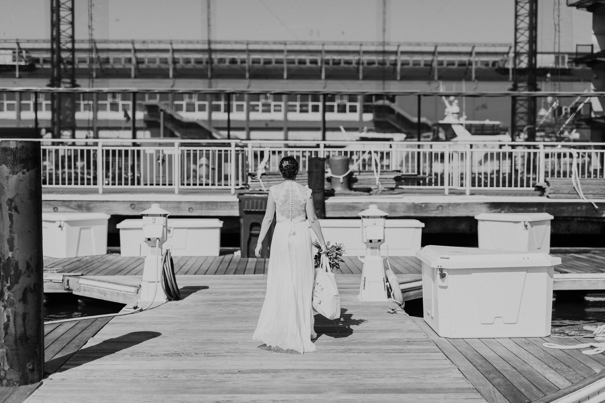 bride at chelsea piers