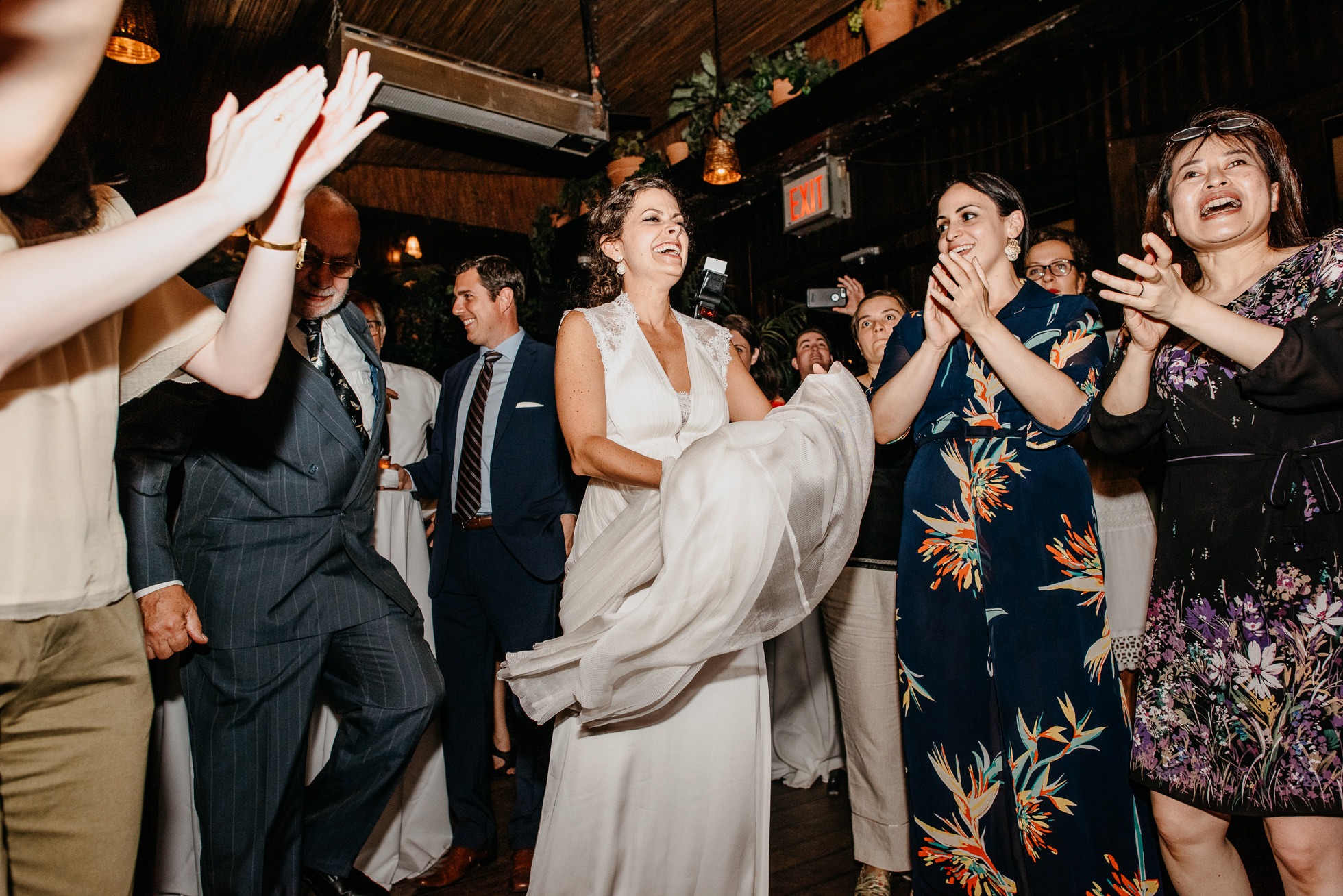 bride dancing at wedding