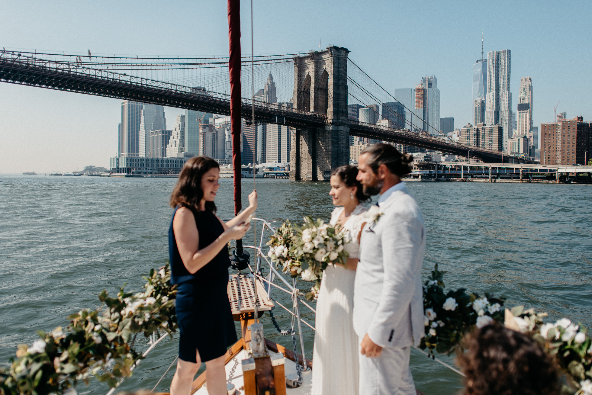 brooklyn bridge yacht wedding