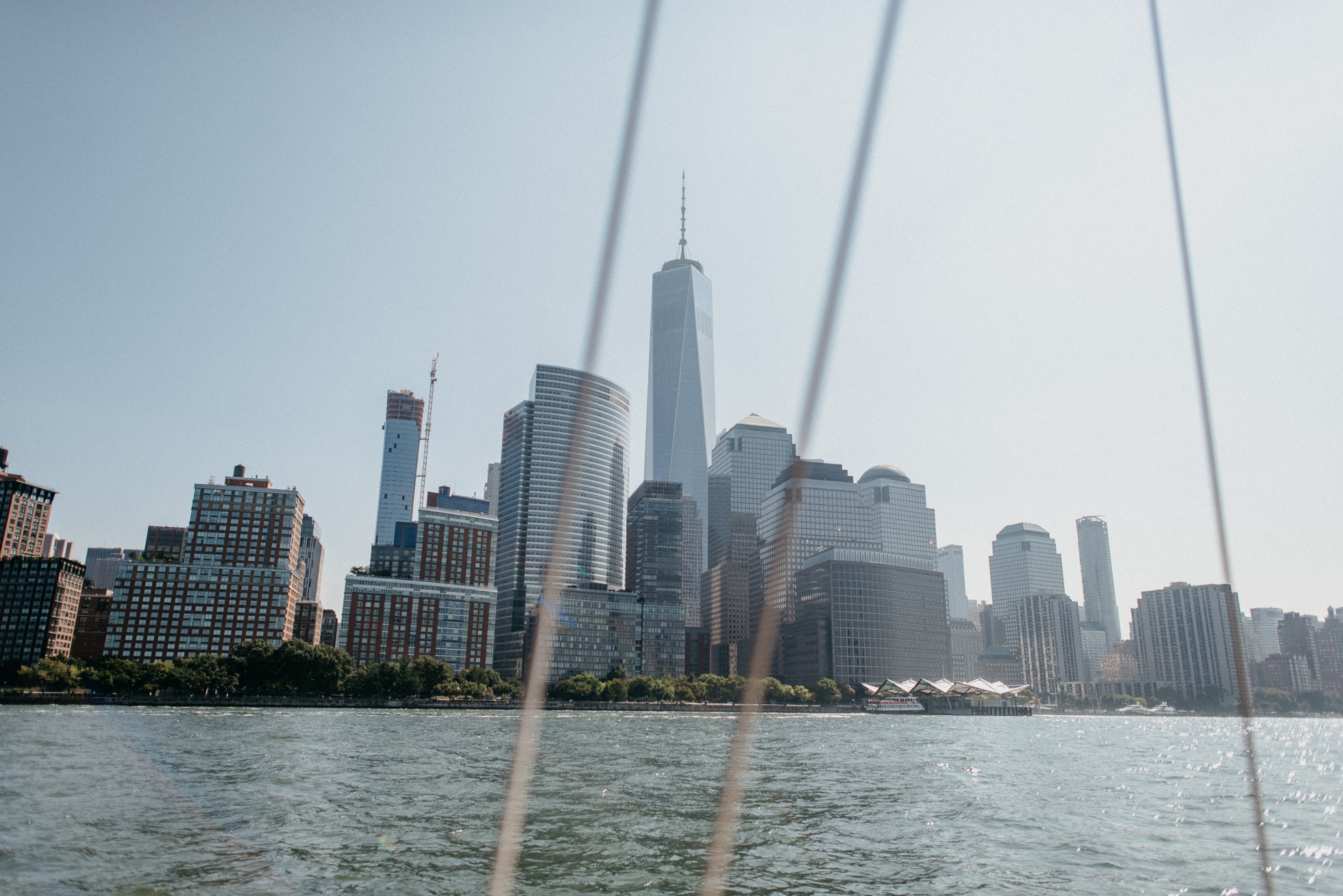 view of world trade center from harlem river