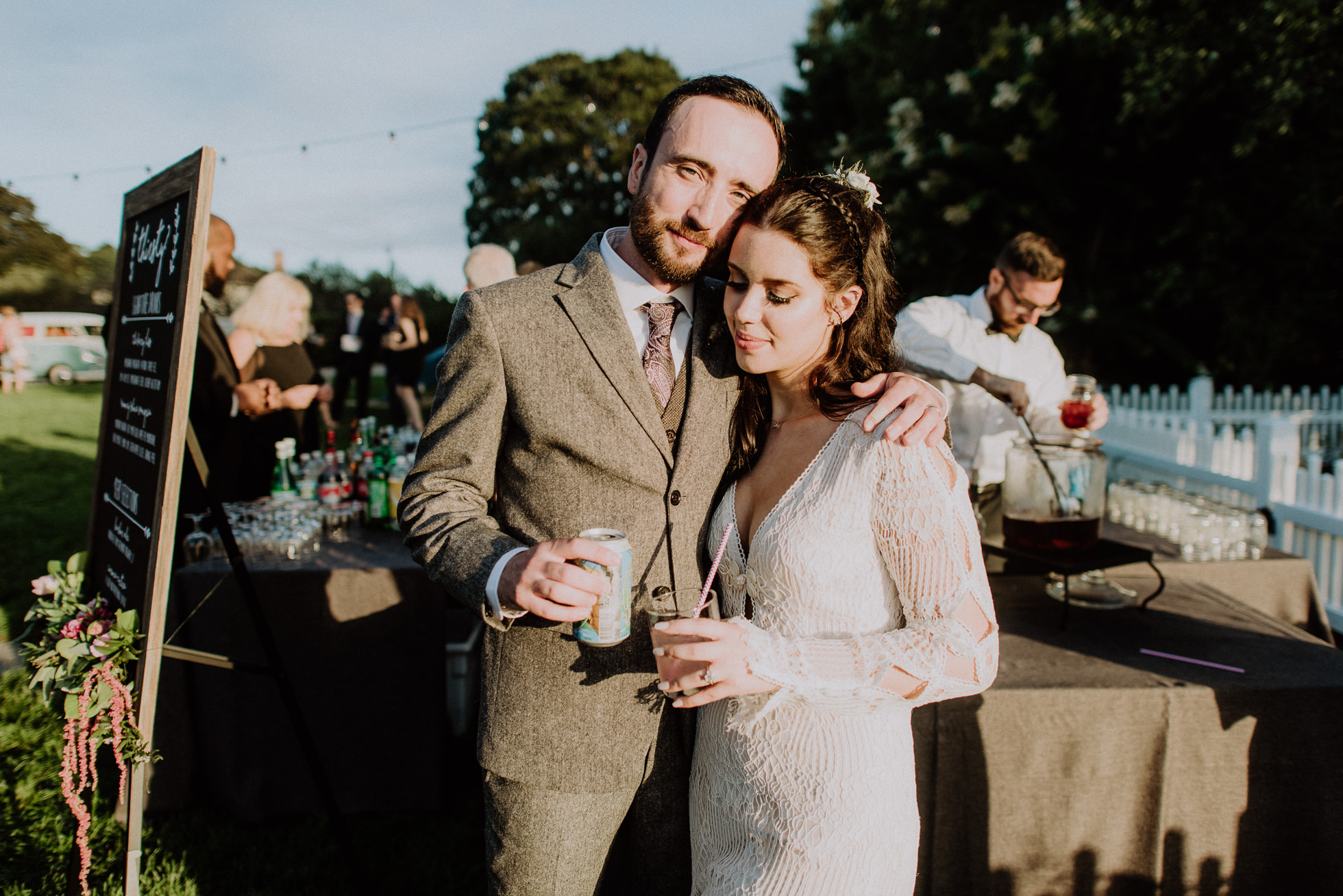 bride and groom signature drinks