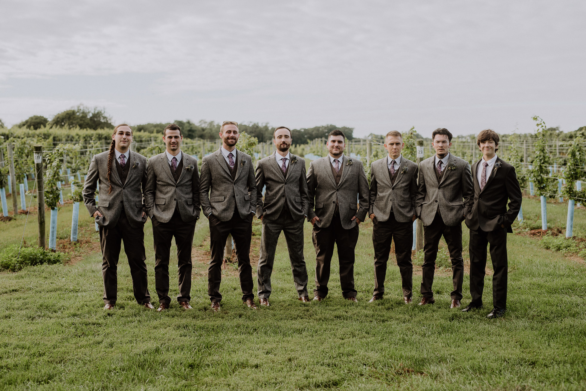 groomsmen wool suits