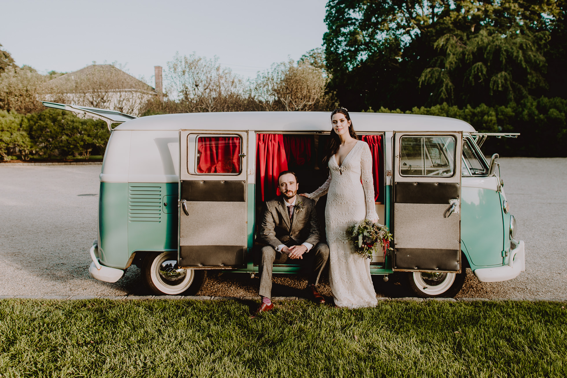 VW van for wedding