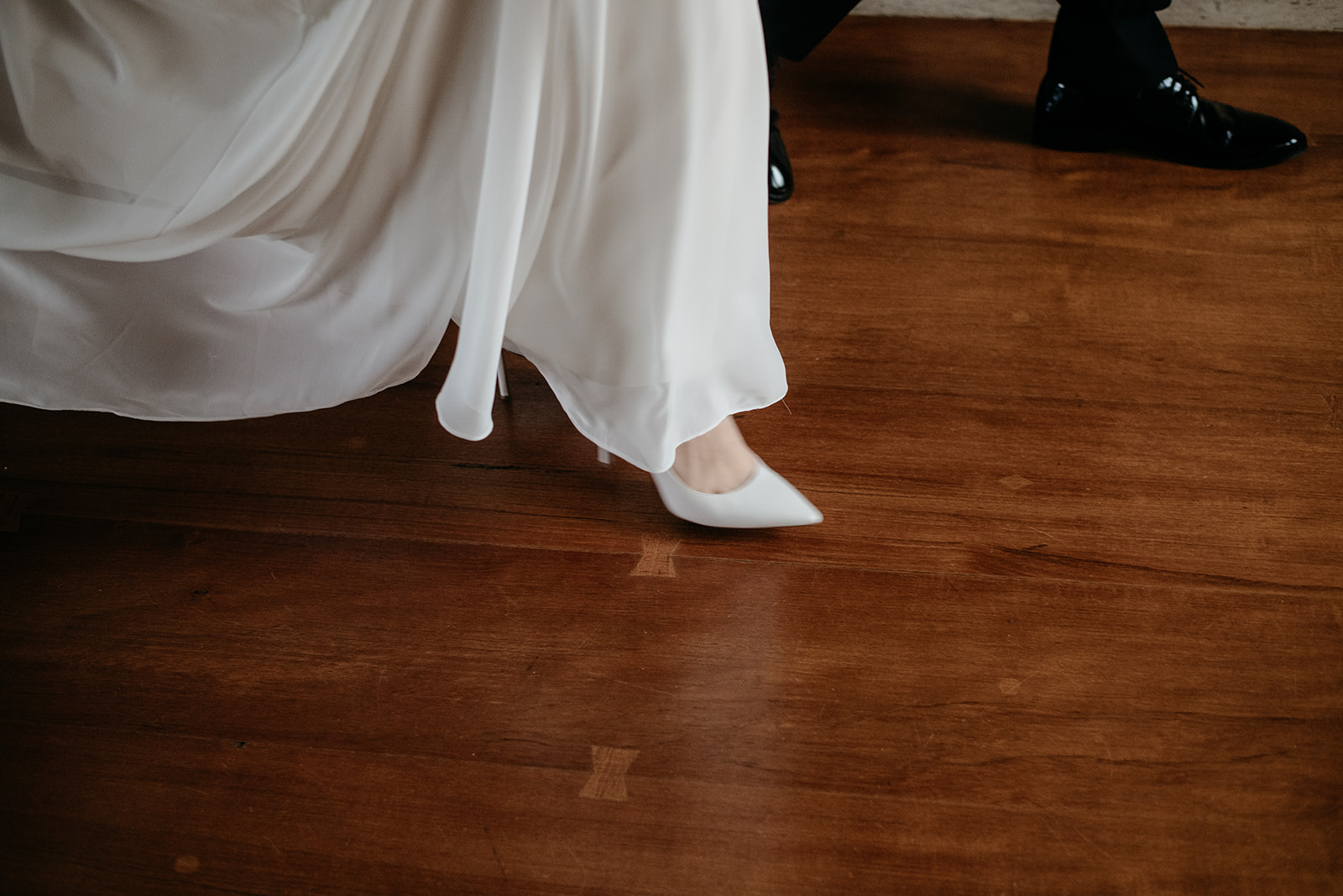 bride and groom shoes