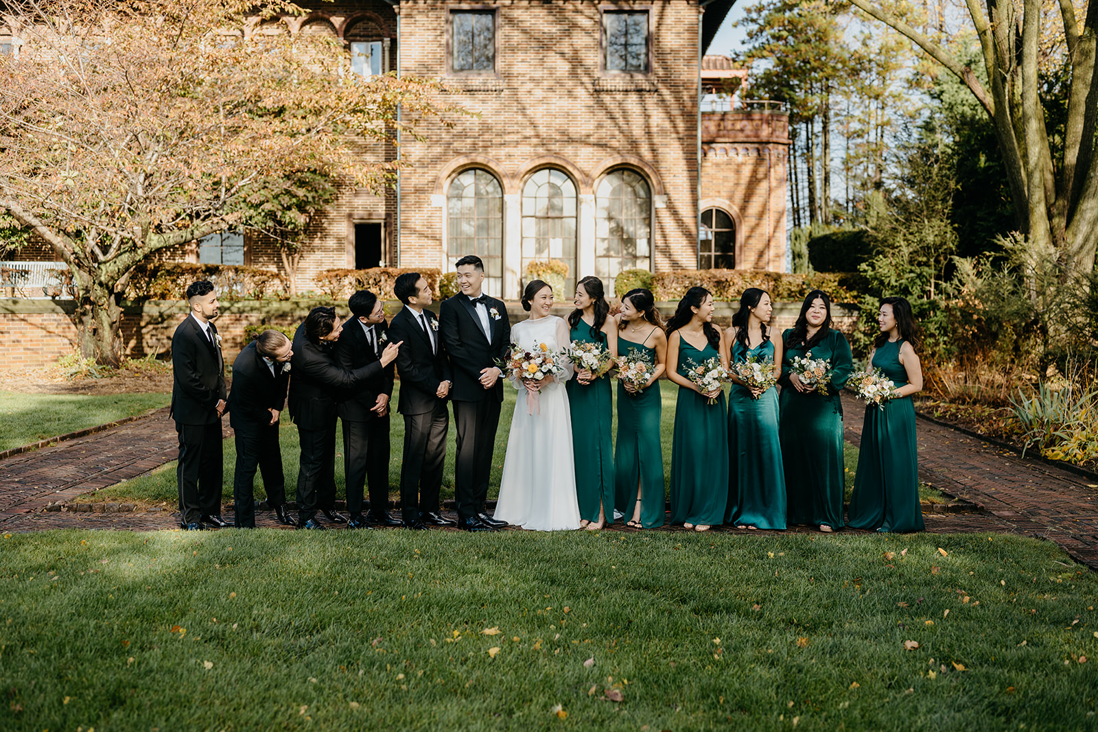 bridal party photo long island