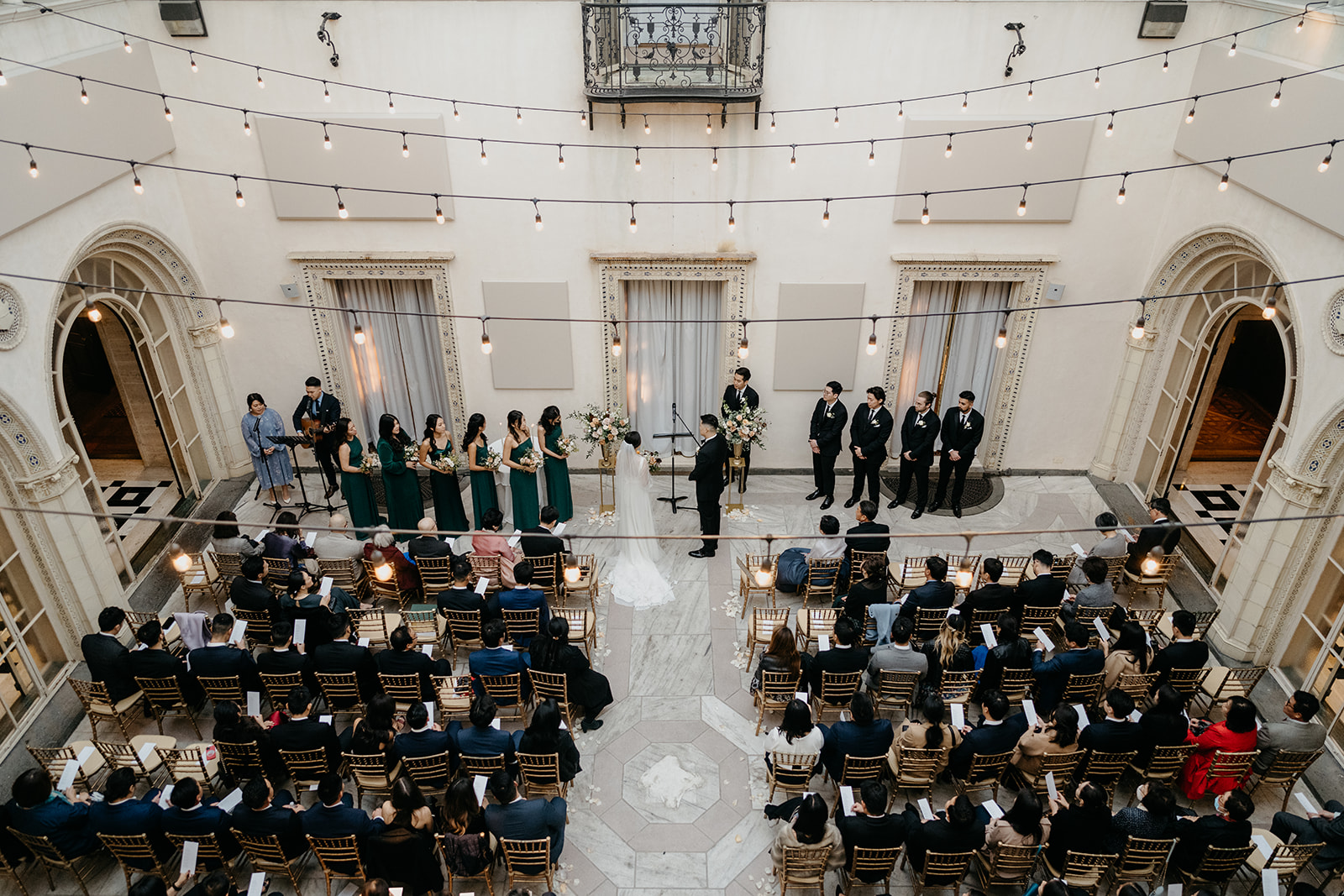 wedding ceremony village club at sands point 