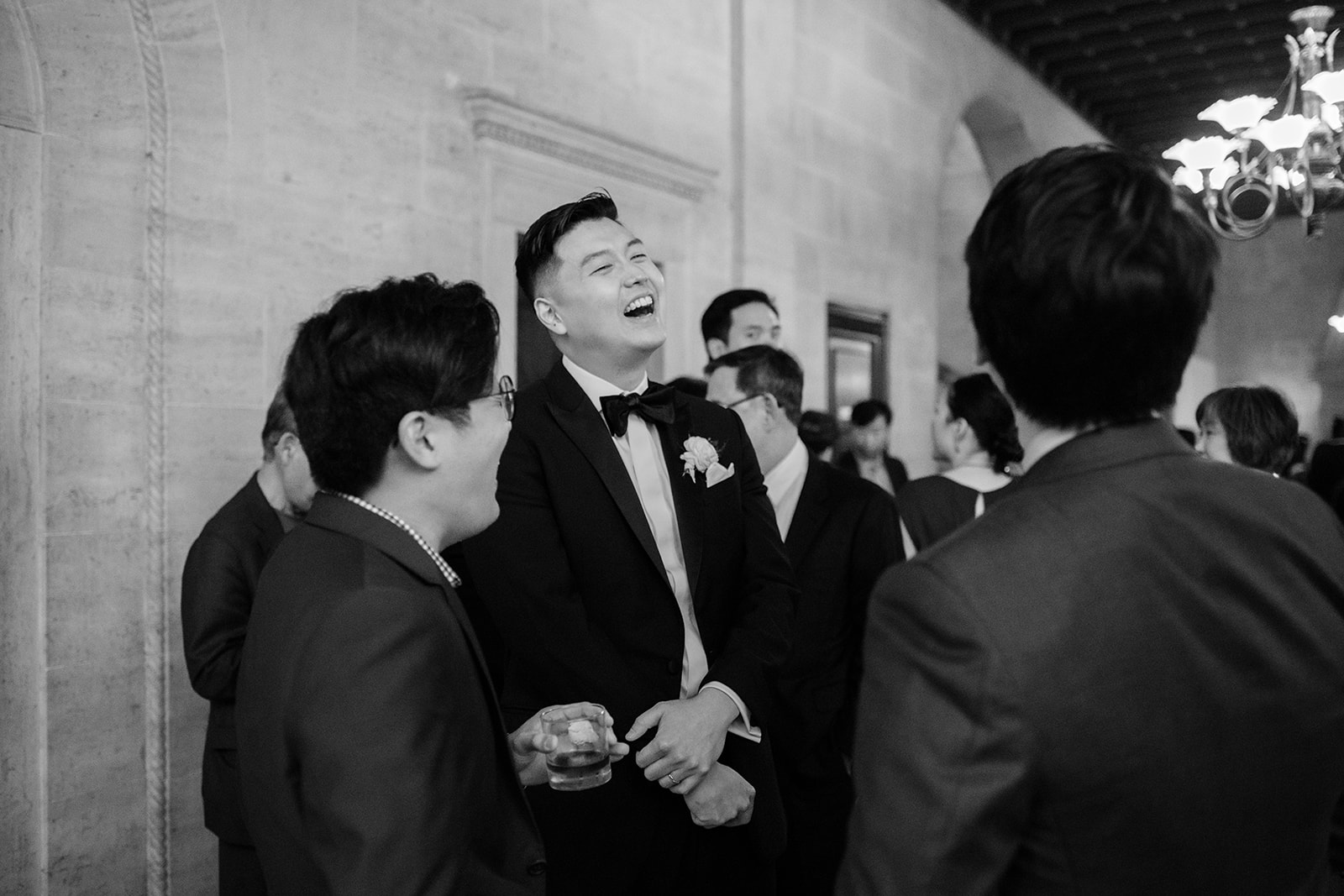 groom laughing